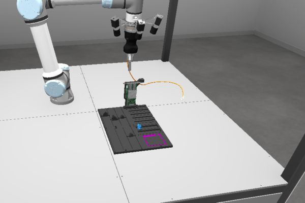 Simulation of flexible cable insertion
